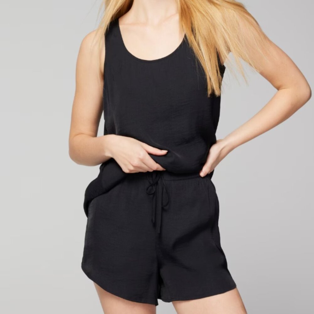 NWT Soma CRINKLE Satin Tank and Short Set